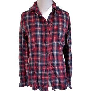 Aeropostale Button-Down Plaid Shirt Size Medium EUC